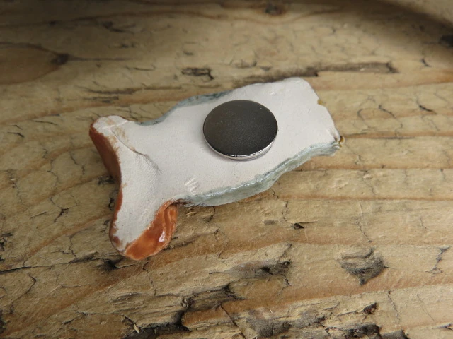 Ceramiczny magnes sowa - ceramika ręcznie robiona