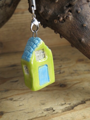 Ceramiczny domek - zawieszka