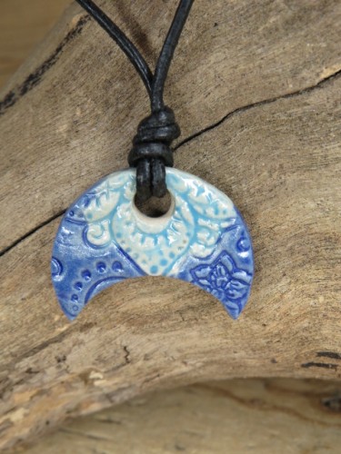 Wisior ceramiczny Lunula - amulet słowiański