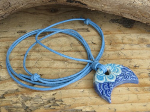 Wisior ceramiczny Lunula - amulet słowiański
