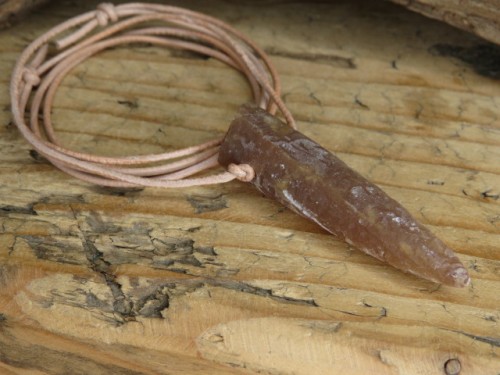 belemnit - Strzałka piorunowa Perun * wisior na rzemieniu