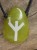 Algiz - runa na kamieniu - serpentyn wisior - amulet ochronny