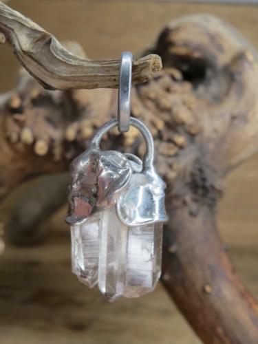 kryształ górski * artystyczny wisior amulet ochronny