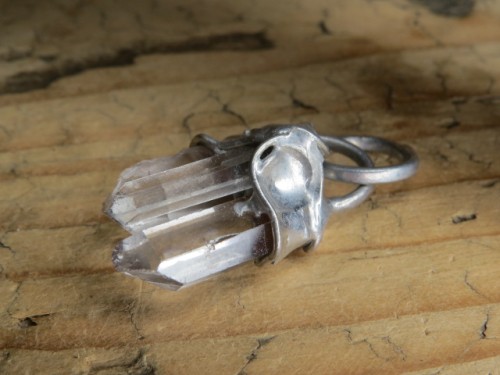 kryształ górski * artystyczny wisior amulet ochronny