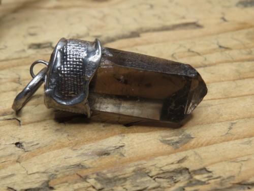 kwarc dymny wisior amulet