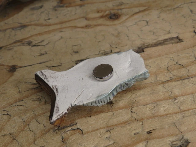 Ceramiczny magnes sowa - ceramika ręcznie robiona
