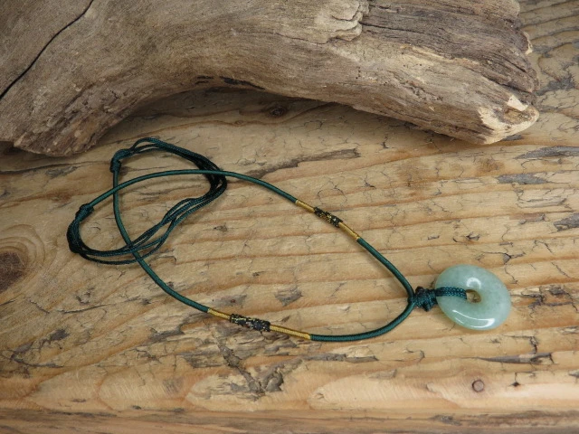 awenturyn - amulet bogactwo i zdrowie - naszyjnik etno