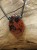 obsydian mahoniowy * amulet ochronny na rzemieniu