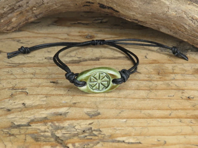 Bransoletka Swarga (Swarzyca) – słowiański amulet słońca – biżuteria słowiańska ręcznie robiona