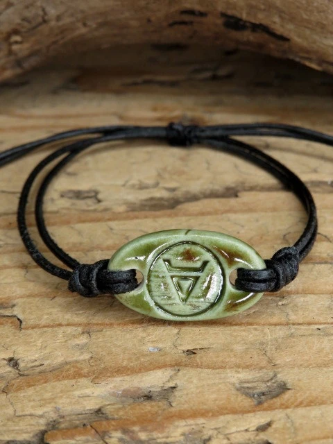Bransoletka Weles – słowiański amulet mocy i podziemi - ceramika ręcznie robiona