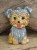 Ceramiczny magnes piesek Yorkshire Terrier – rękodzieło