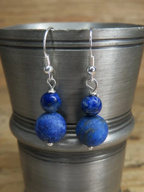 lapis lazuli - kolczyki