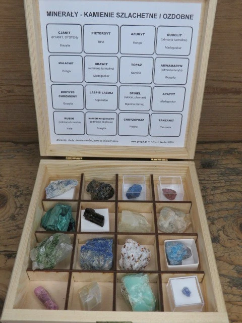 Minerały - kamienie szlachetne i ozdobne