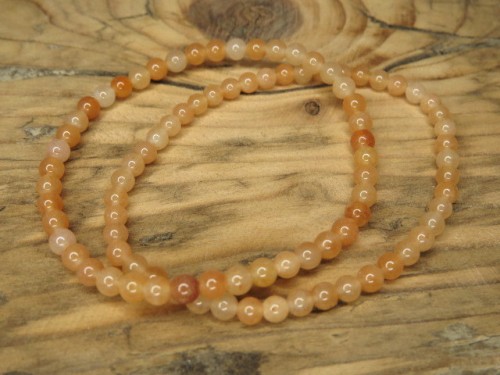 awenturyn pomarańczowy * bransoletka 4mm