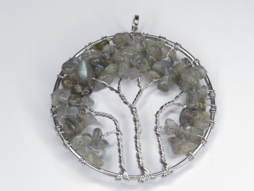 labradoryt * wisior drzewo