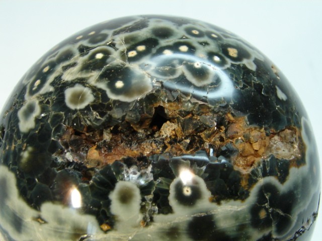  prazjolit, jaspis oceaniczny - geody * kula