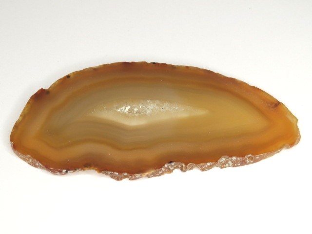 agat brązowy - duży plaster 