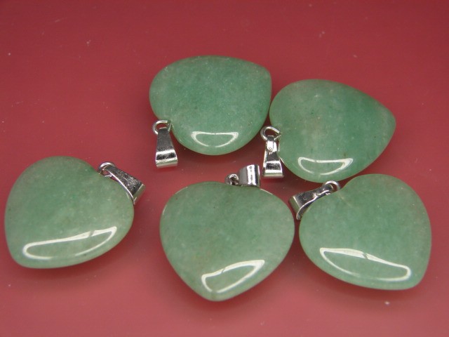serduszko z awenturynu * wisiorek