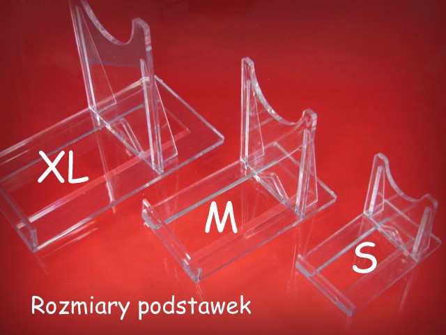 Dostępne rozmiary podstawek 