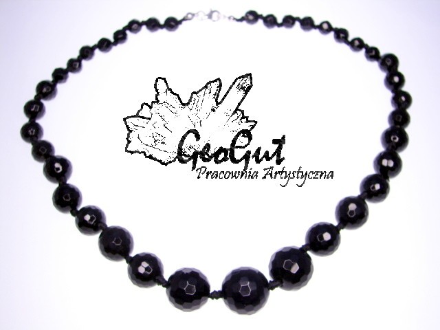 Naszyjnik z obsydianu