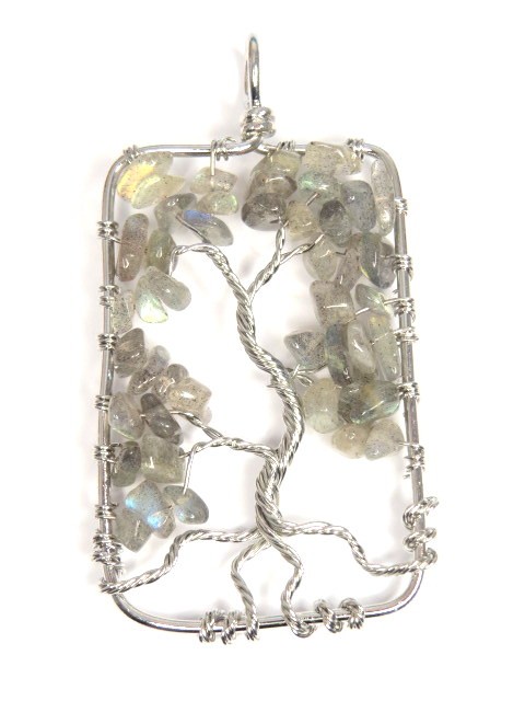 labradoryt * wisior drzewo 