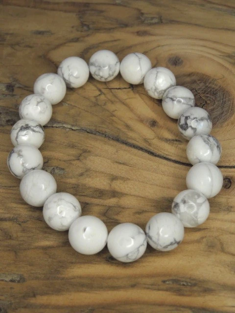 howlit biały * bransoletka z kulek 